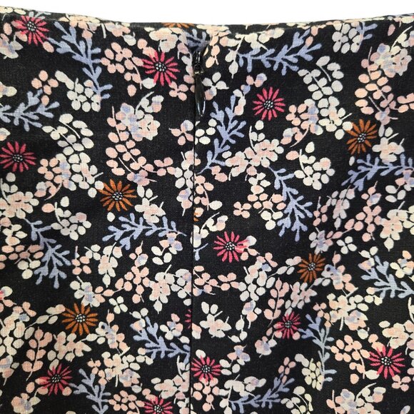 Loft Floral Print Mini Pencil Skirt Size 2 - Picture 5 of 6